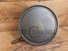 Largest of the handled griddles. 1930’s Era Wagner Ware #10 Cast Iron Round Griddle 1110 Makes great Grilled Cheese!