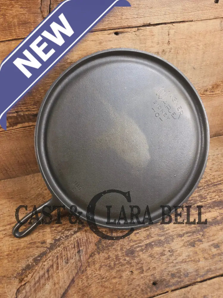 Largest of the handled griddles. 1930’s Era Wagner Ware #10 Cast Iron Round Griddle 1110 Makes great Grilled Cheese!