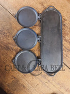 Late 1800’s 3-Section Pancake Flop Griddle by Schofield MFG. New York. Mint condition SC24 - Griddle