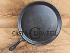 Late 1800’s Antique #9 Round Stove Eye Griddle with Gate mark and Raised 9 semi-fancy handle Griddle