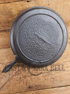 Late 1800’s Antique #9 Round Stove Eye Griddle with Gate mark and Raised 9 semi-fancy handle Griddle