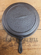 Late 1800’s Antique #9 Round Stove Eye Griddle with Gate mark and Raised 9 semi-fancy handle Griddle