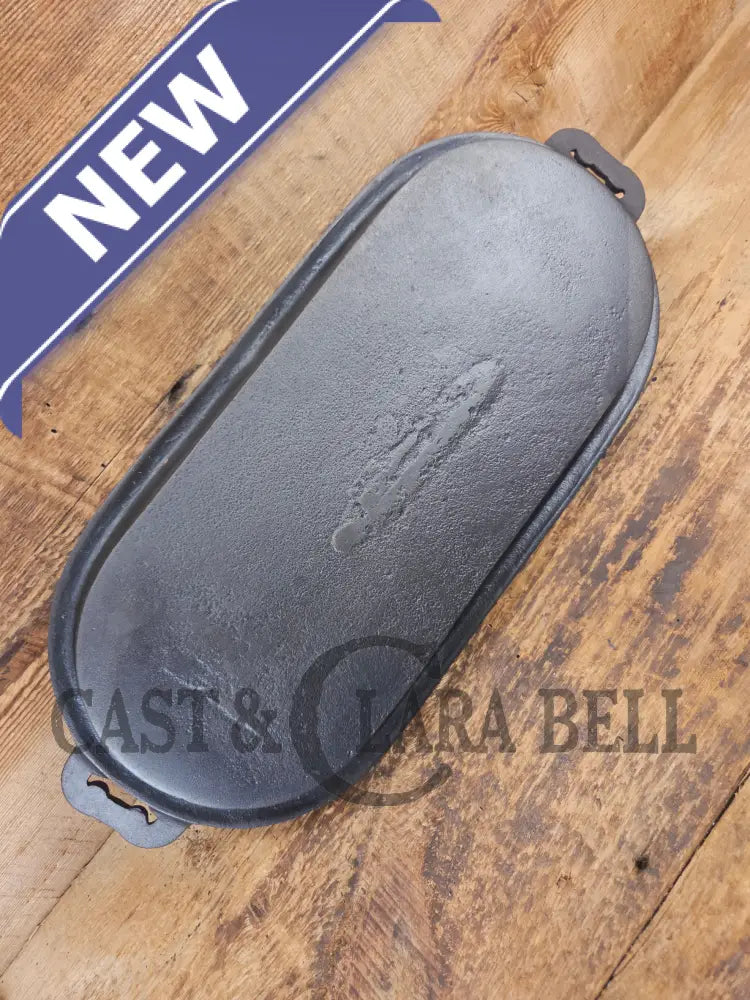 Late 1800’s Antique Gate-marked #8 Cast Iron Griddle/Sad Iron Heater. Ornate fancy handles awesome for cooking &