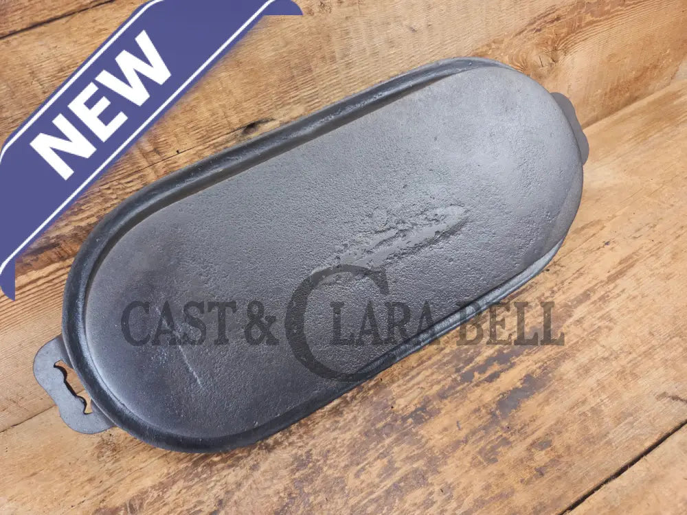 Late 1800’s Antique Gate-marked #8 Cast Iron Griddle/Sad Iron Heater. Ornate fancy handles awesome for cooking &