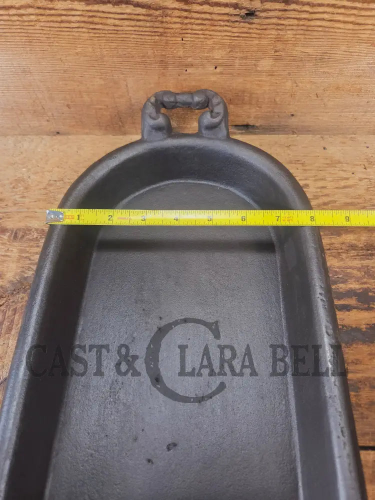Late 1800’s Antique Gate-marked #8 Cast Iron Griddle/Sad Iron Heater. Ornate fancy handles awesome for cooking &