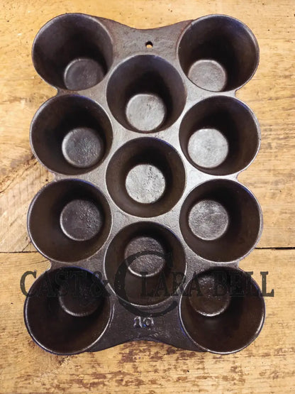 Late 1800’s hard to find Sheppard #10 Popover Gem Pan. Phila PA based foundry. Beautifully restored and ready to use!