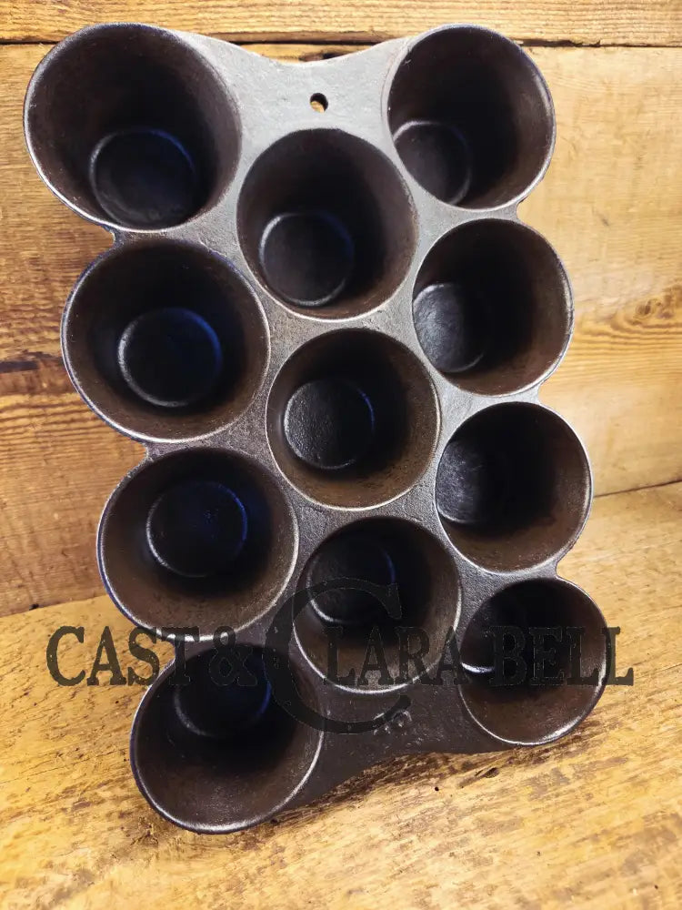 Late 1800’s hard to find Sheppard #10 Popover Gem Pan. Phila PA based foundry. Beautifully restored and ready to use!