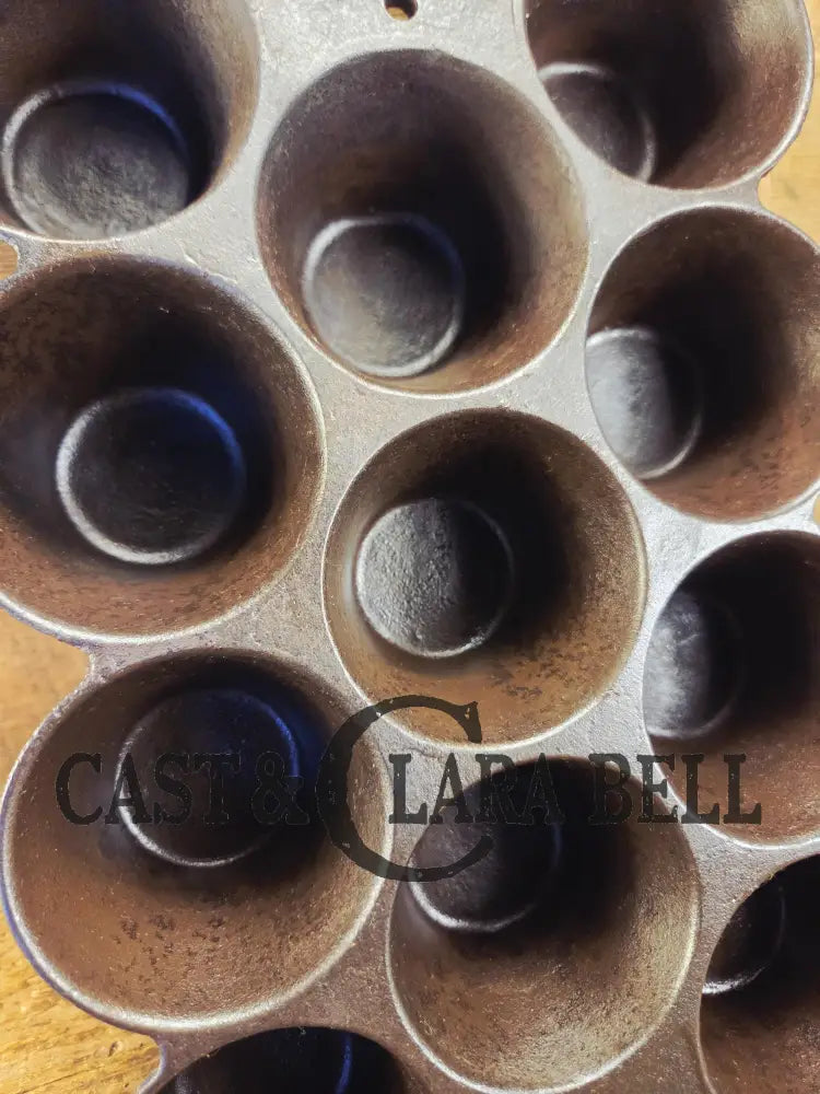 Late 1800’s hard to find Sheppard #10 Popover Gem Pan. Phila PA based foundry. Beautifully restored and ready to use!