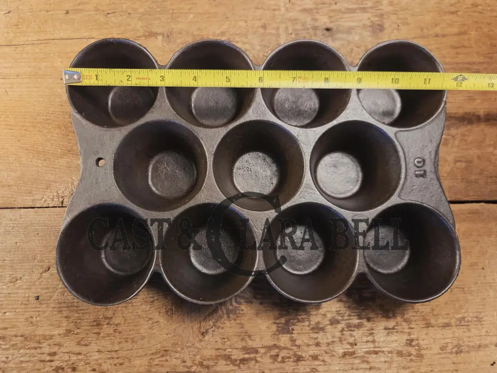 Late 1800’s hard to find Sheppard #10 Popover Gem Pan. Phila PA based foundry. Beautifully restored and ready to use!