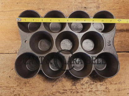 Late 1800’s hard to find Sheppard #10 Popover Gem Pan. Phila PA based foundry. Beautifully restored and ready to use!