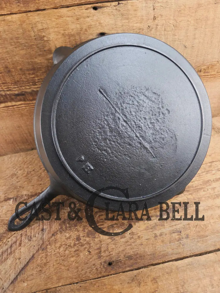 Late 1800’s Semi Fancy handled #9 cast iron skillet with Raised PH on the bottom. Beautiful skillet amazing daily user!
