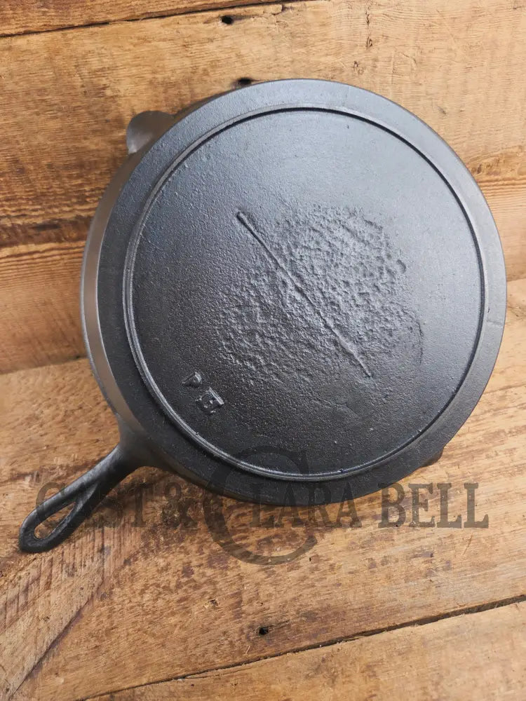 Late 1800’s Semi Fancy handled #9 cast iron skillet with Raised PH on the bottom. Beautiful skillet amazing daily user!