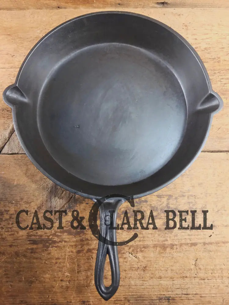 Late 1800’s Semi Fancy handled #9 cast iron skillet with Raised PH on the bottom. Beautiful skillet amazing daily user!