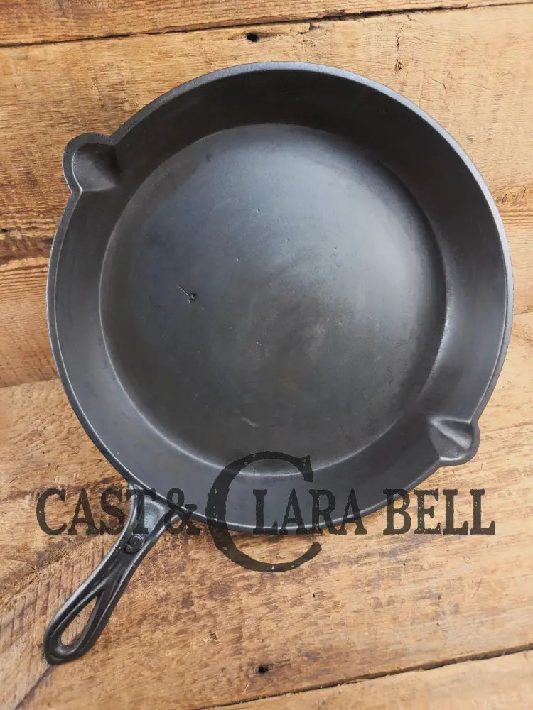 Late 1800’s Semi Fancy handled #9 cast iron skillet with Raised PH on the bottom. Beautiful skillet amazing daily user!