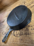 Late 1800’s Unknown Maker Antique #7 Skillet Fancy Handle. Very cool piece to use similar to Griswold Erie Skillet