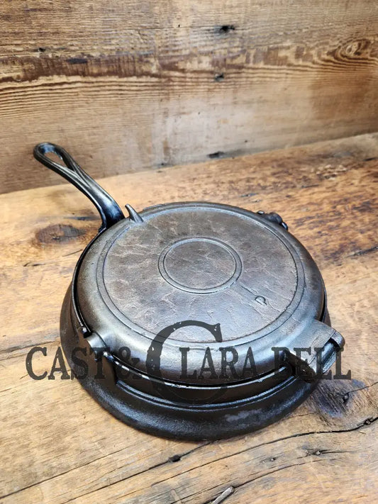 Late 1800’S Unmarked Large 8/9 Antique Waffle Iron. Awesome Diamond Pattern! Iron