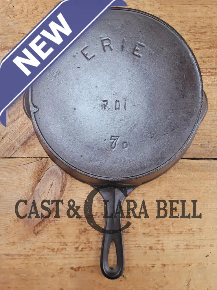 Late 1890’S Griswold’s Erie #7 Third Series Skillet 701 A. Beautiful And Lightweight