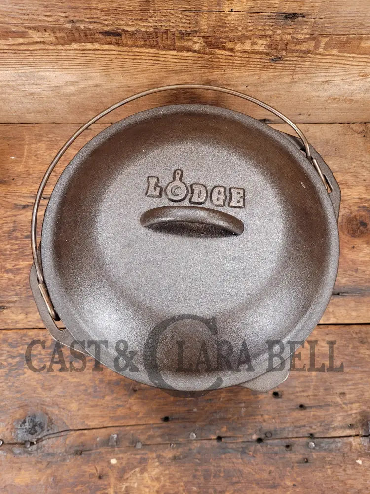 生活雑貨 Logos 10 inches Dutch Oven (unused) Lodge Egg Logo Dutch Oven. Raised Lodge logo, beautiful cooker
