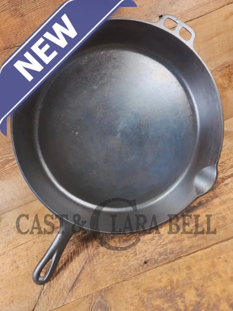 Looking for a BIG skillet?? 1920’s Wagner #14 Cast Iron Skillet the biggest Wagner made. Big bacon skillet awesome for