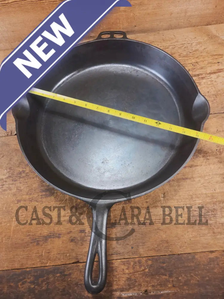 Looking for a BIG skillet?? 1920’s Wagner #14 Cast Iron Skillet the biggest Wagner made. Big bacon skillet awesome for