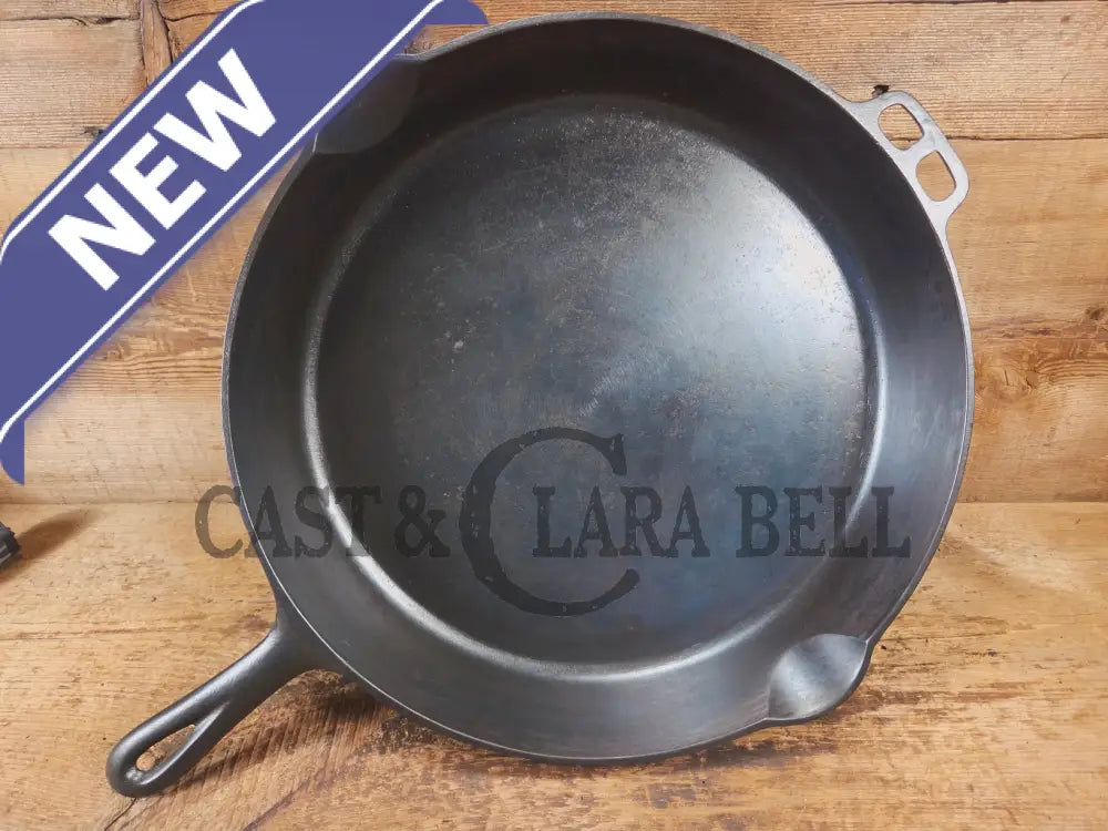 Looking for a BIG skillet?? 1920’s Wagner #14 Cast Iron Skillet the biggest Wagner made. Big bacon skillet awesome for