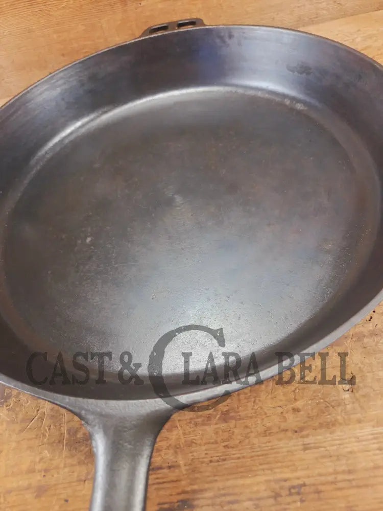 Looking for a BIG skillet?? 1920’s Wagner #14 Cast Iron Skillet the biggest Wagner made. Big bacon skillet awesome for