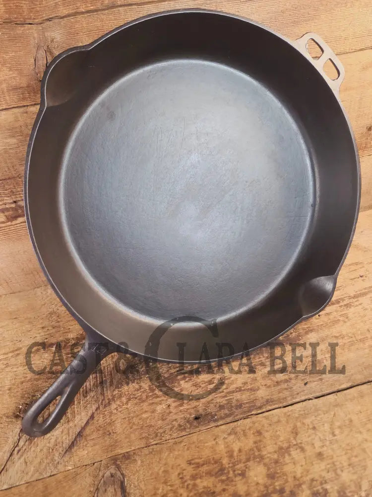 Looking for a BIG skillet?? 1920’s Wagner #14 Cast Iron Skillet the biggest Wagner made BUT far less than Fully Marked!