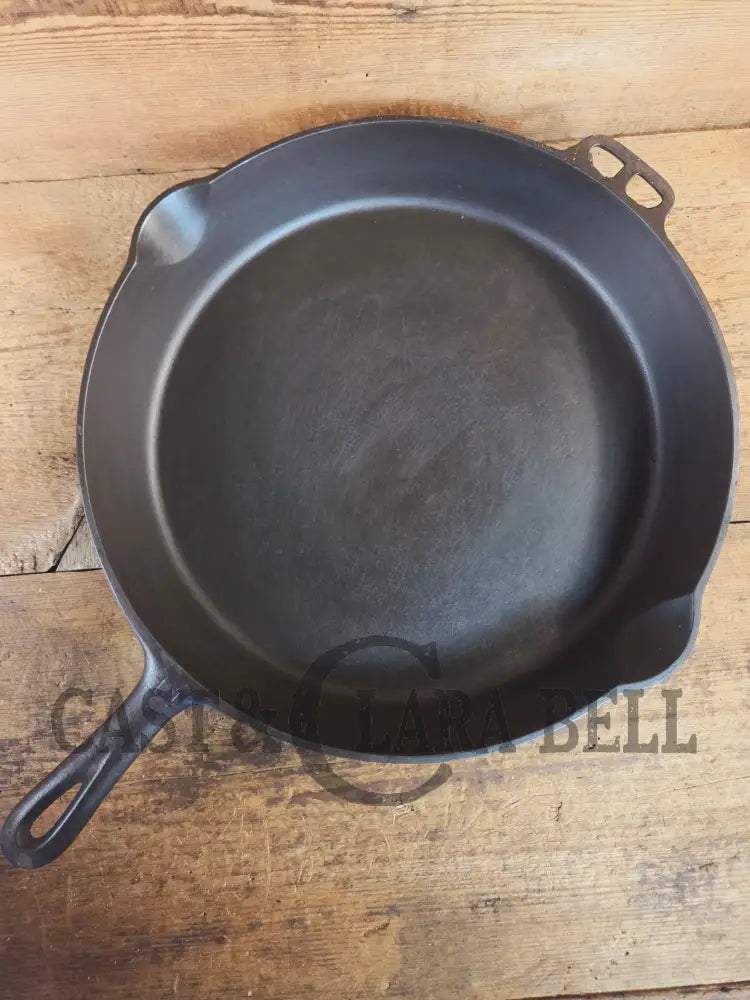 Looking for a BIG skillet?? 1920’s Wagner #14 Cast Iron Skillet the biggest Wagner made BUT far less than Fully Marked!