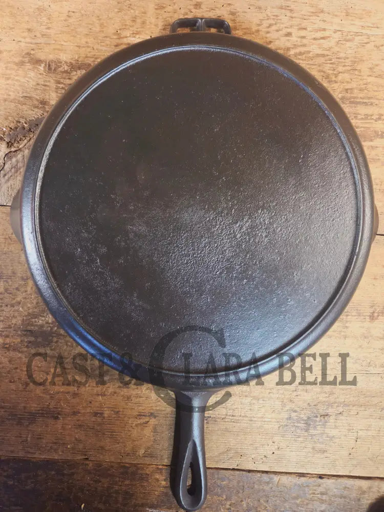 Looking for a BIG skillet?? 1920’s Wagner #14 Cast Iron Skillet the biggest Wagner made BUT far less than Fully Marked!