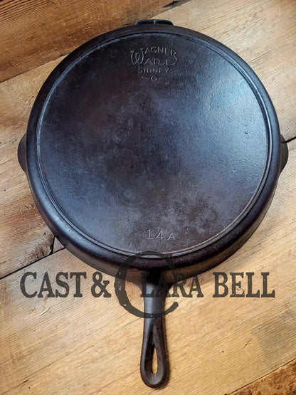 Looking For A Big Skillet?? The Biggest Handled Skillet Made By Wagner. Early 1930’S #14A Cast