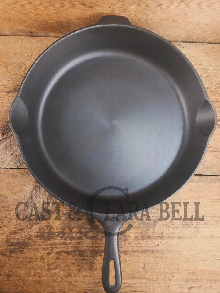 Looking for a BIG skillet?? Wagner #12 B Cast Iron Skillet with Heat Ring 14 inch skillet Skillet