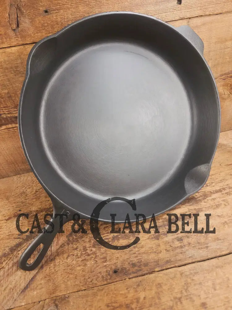 Looking for a BIG skillet?? Wagner #12 B Cast Iron Skillet with Heat Ring 14 inch skillet Skillet