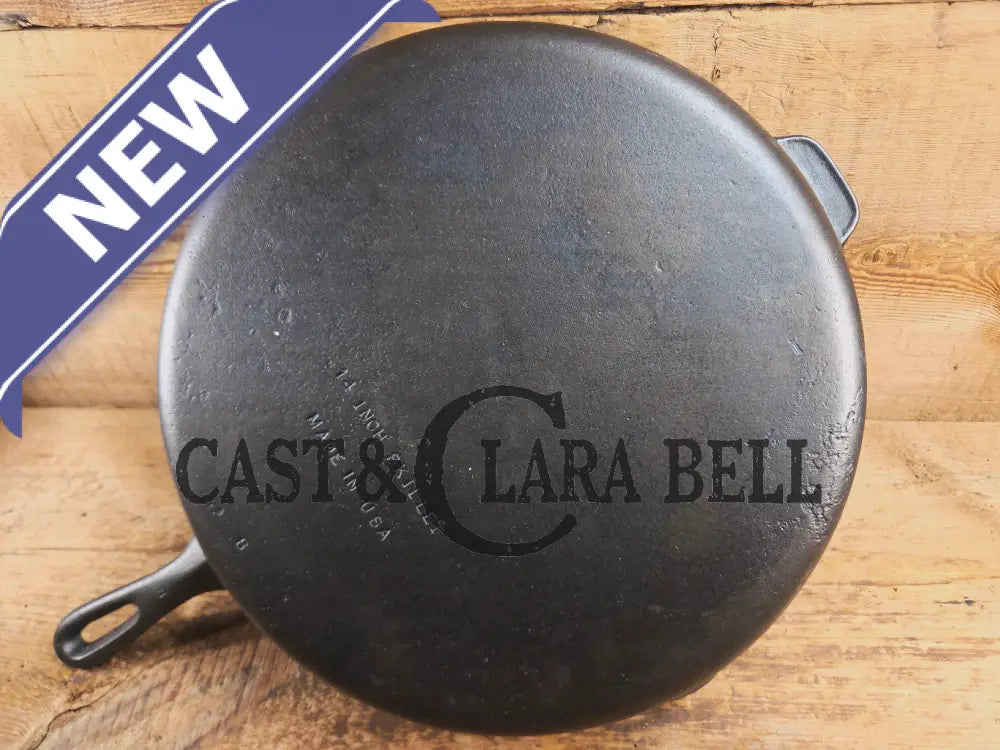 Looking for a BIG skillet?? Wagner #12 Cast Iron Skillet with Heat Ring 14 inch skillet Skillet