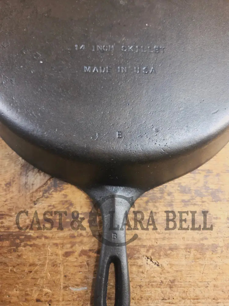 Looking for a BIG skillet?? Wagner #12 Cast Iron Skillet with Heat Ring 14 inch skillet Skillet