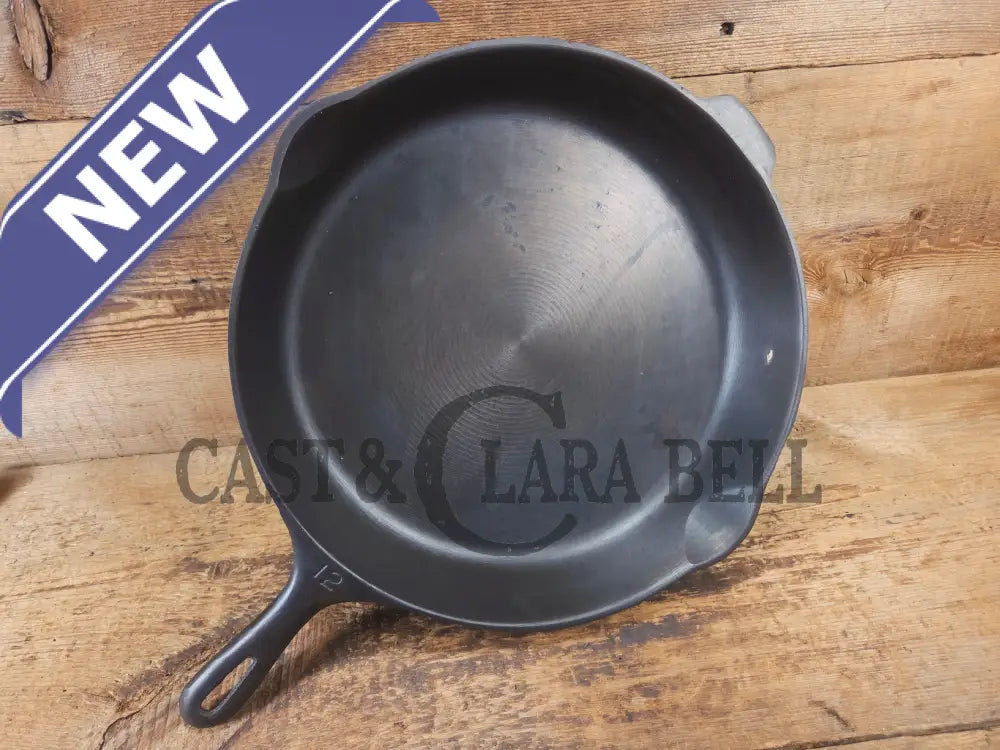 Looking for a BIG skillet?? Wagner #12 Cast Iron Skillet with Heat Ring 14 inch skillet - Skillet