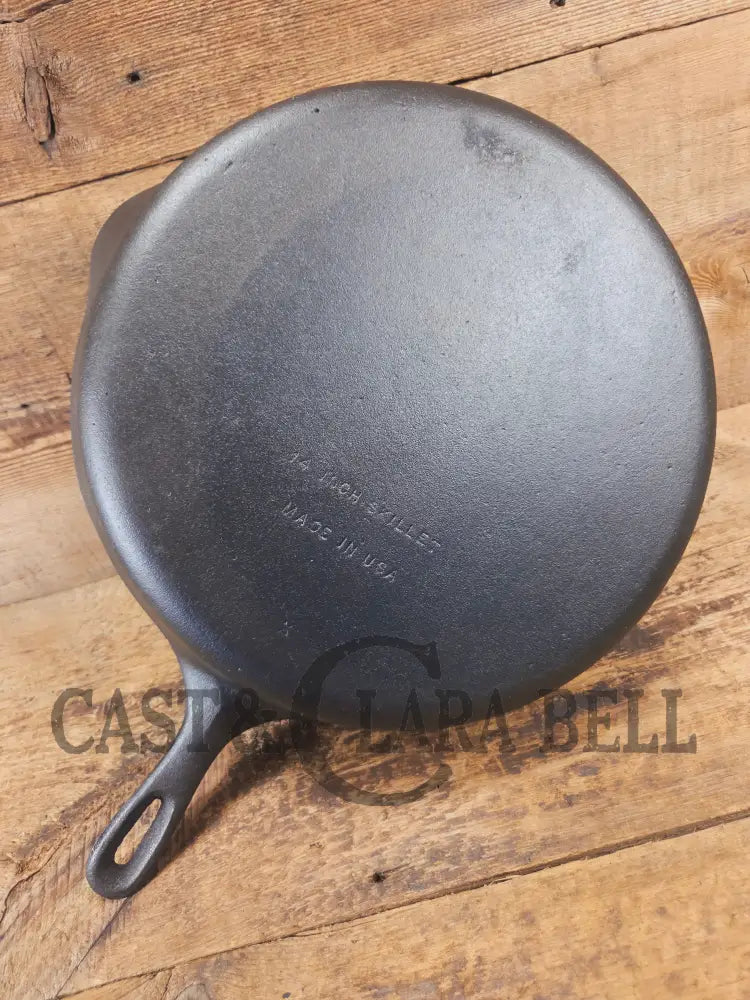 Looking for a BIG skillet?? Wagner #12 Cast Iron Skillet with Heat Ring 14 inch skillet - Skillet
