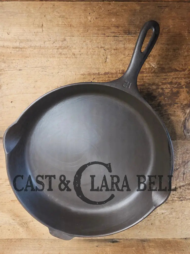 Looking for a BIG skillet?? Wagner #12 Cast Iron Skillet with Heat Ring 14 inch skillet Skillet