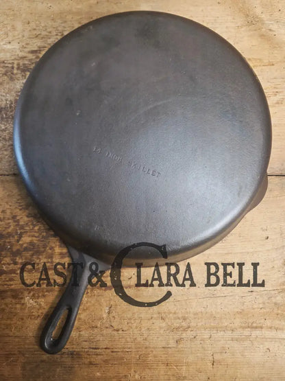 Looking for a BIG skillet?? Wagner #12 Cast Iron Skillet with Heat Ring 14 inch skillet Skillet