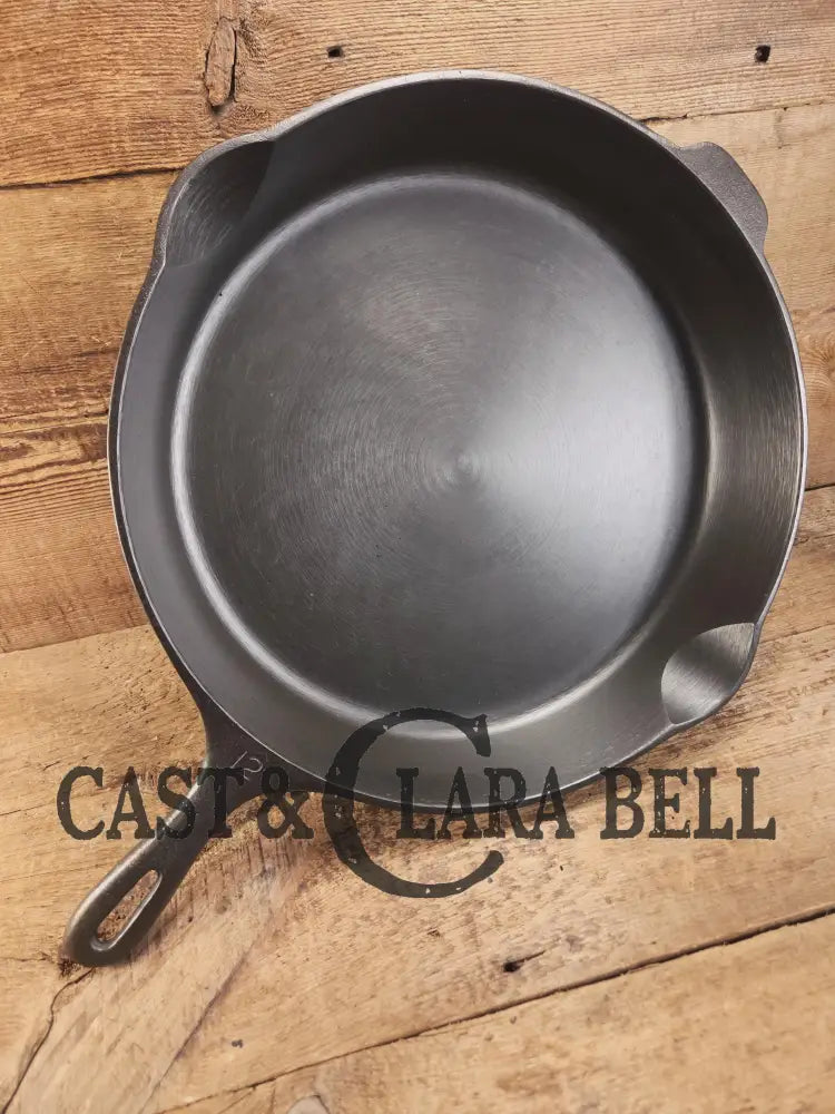 Looking for a BIG skillet?? Wagner #12 Cast Iron Skillet with Heat Ring 14 inch skillet ’A’ Skillet