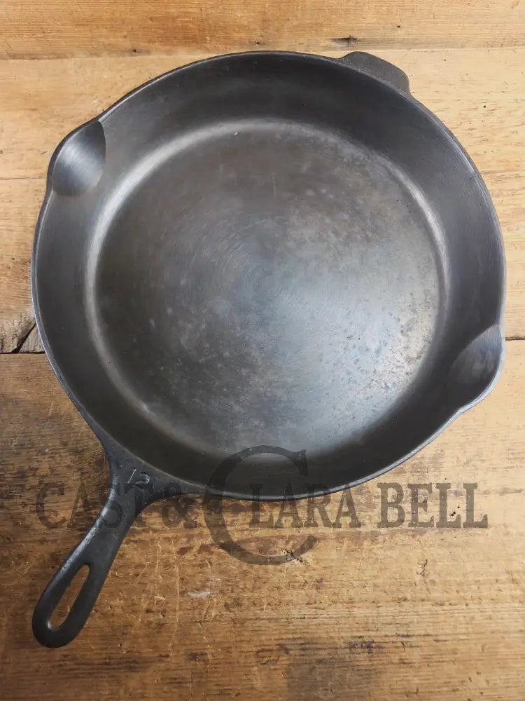 Looking for a BIG skillet?? Wagner #12 Cast Iron Skillet with Heat Ring 14 inch skillet Skillet