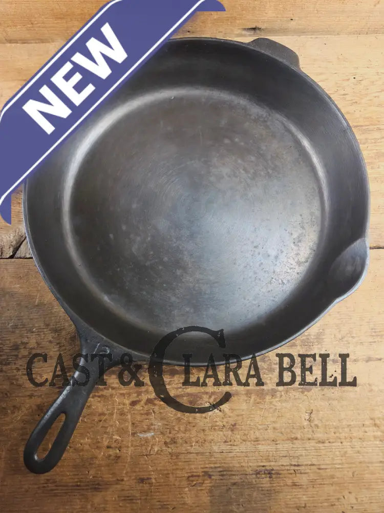 Looking for a BIG skillet?? Wagner #12 Cast Iron Skillet with Heat Ring 14 inch skillet Skillet