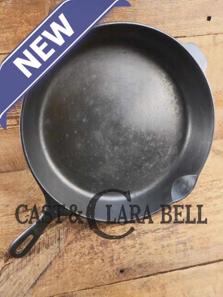 Looking for a BIG skillet?? Wagner #12 Cast Iron Skillet with Heat Ring 14 inch skillet Skillet