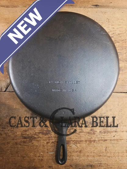 Looking for a BIG skillet?? Wagner #12 Cast Iron Skillet with Heat Ring 14 inch skillet Skillet