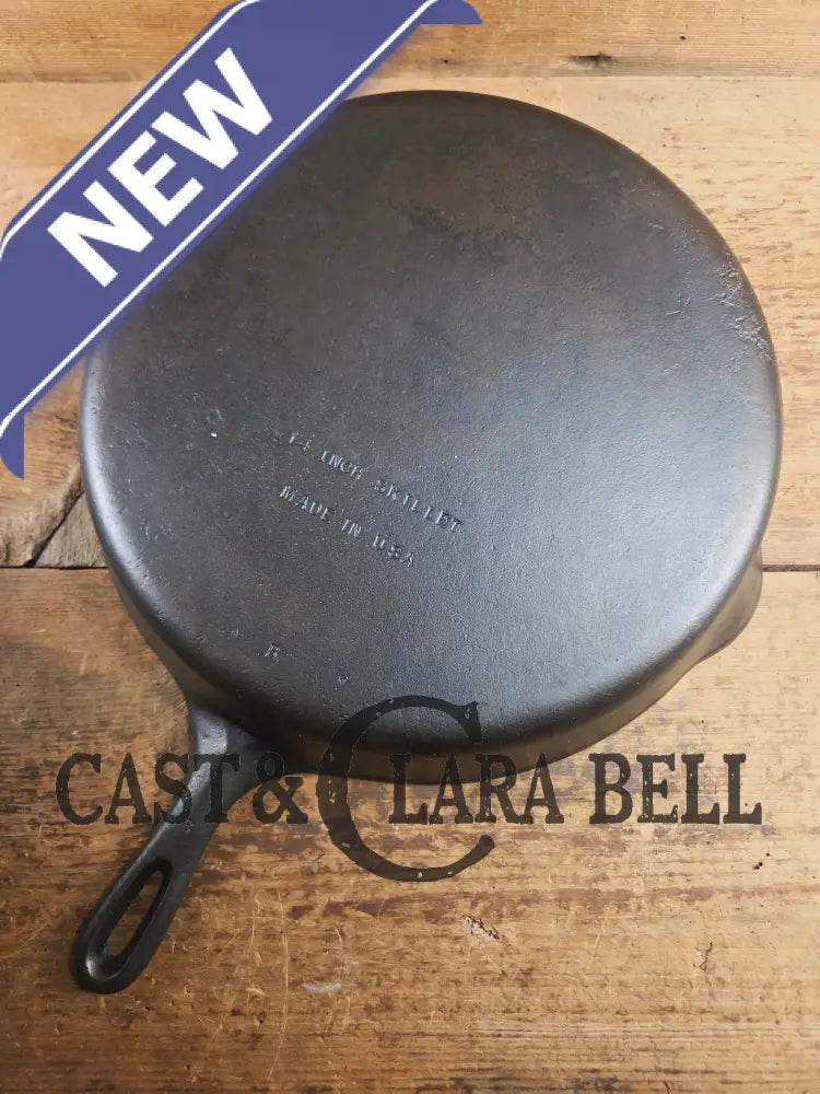 Looking for a BIG skillet?? Wagner #12 Cast Iron Skillet with Heat Ring 14 inch skillet Skillet