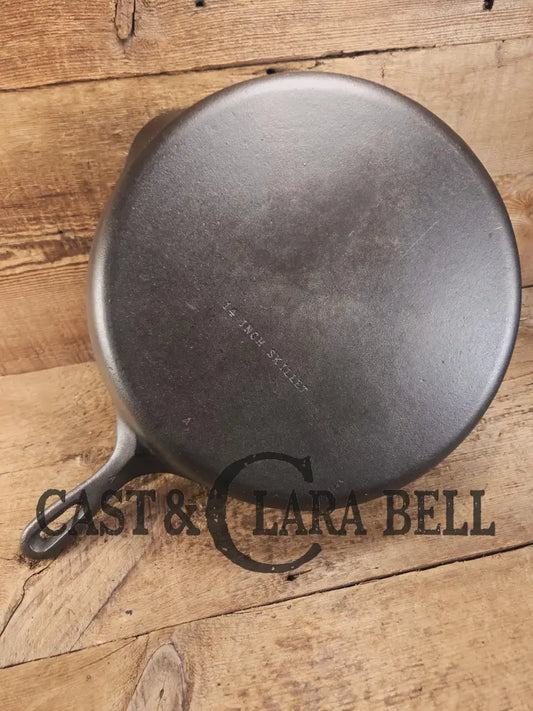 Looking for a BIG skillet?? Wagner #12 Cast Iron Skillet with Heat Ring 14 inch skillet ’A’ Skillet