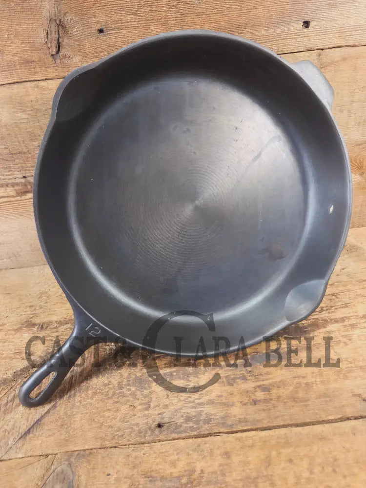 Looking for a BIG skillet?? Wagner #12 Cast Iron Skillet with Heat Ring 14 inch skillet - Skillet