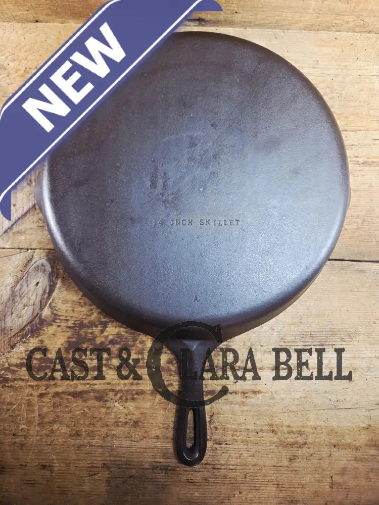 Looking for a BIG skillet?? Wagner #12 Cast Iron Skillet with Heat Ring 14 inch skillet ’A’ SC24