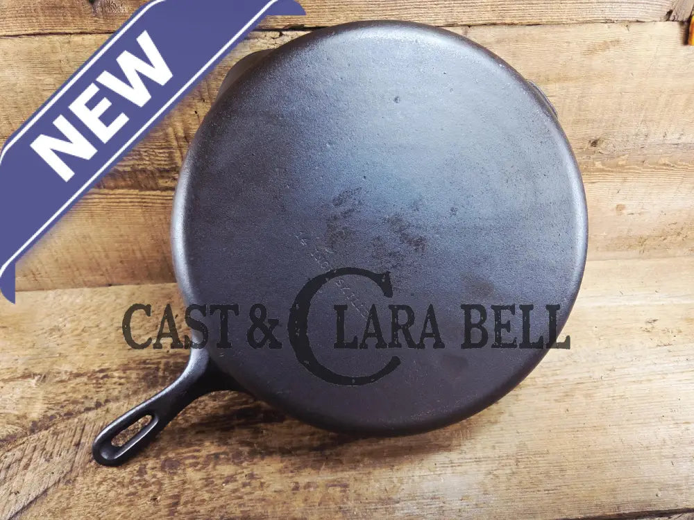Looking for a BIG skillet?? Wagner #12 Cast Iron Skillet with Heat Ring 14 inch skillet ’A’ SC24