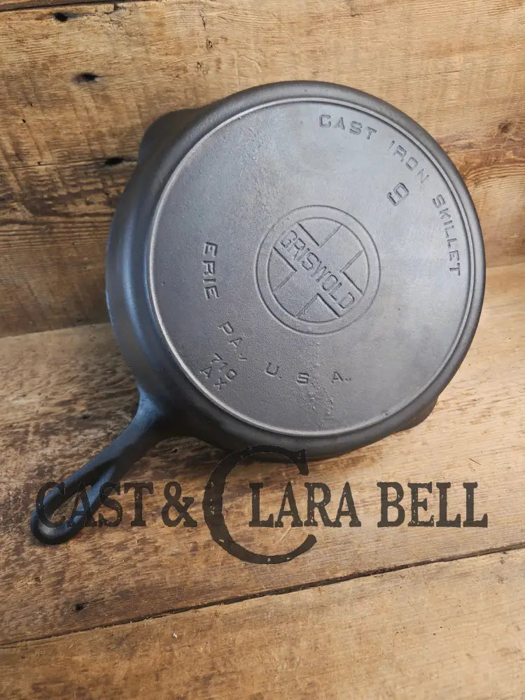 Lovely 1920’s Griswold #9 Skillet with Heat Ring and Large Block Logo 710 AX One of the most popular Griswold lines