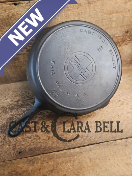 Lovely 1920’s Griswold #9 Skillet with Heat Ring and Large Block Logo 710 AX One of the most popular Griswold lines